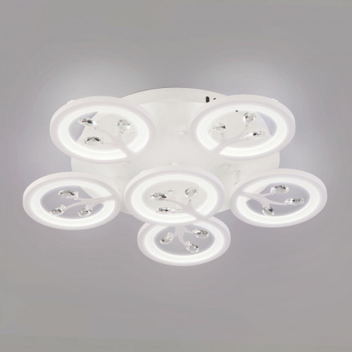 потолочная светодиодная люстра eurosvet albero 90142/6 белый в Нижневартовске