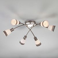 потолочная люстра eurosvet jenna 30131/6 сатин-никель в Нижневартовске