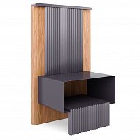 тумбочка прикроватная черная tesla-d в Нижневартовске