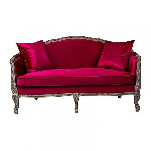 диван «прованс» двухместный прямой красный в Нижневартовске