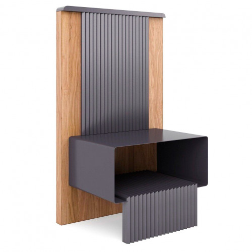 тумбочка прикроватная черная tesla-d в Нижневартовске