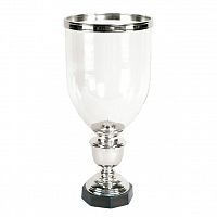 подсвечник стеклянный с серебром в виде кубка michigan от eichholtz, 63 см в Нижневартовске