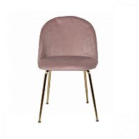 стул велюр пепельно-розовый, металлические ножки в Нижневартовске