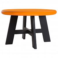 стол журнальный lunar 80*50 черный, оранжевый в Нижневартовске