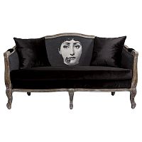 диван «комплимент» fornasetti прямой черный в Нижневартовске