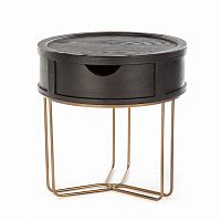 кофейный столик круглый markus коричневый в Нижневартовске