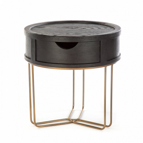 кофейный столик круглый markus коричневый в Нижневартовске