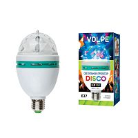 светодиодный светильник-проектор (09839) volpe disko uli-q301 03w/rgb/e27 white в Нижневартовске