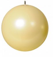 свеча-шар жемчужно-кремовая, 16 см в Нижневартовске