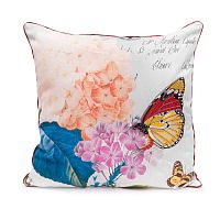 декоративная подушка оранжевая гортензия botanical style в Нижневартовске