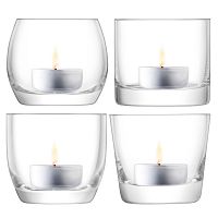 набор подсвечников стеклянный lulu, 6,5 см, 4 штуки в Нижневартовске