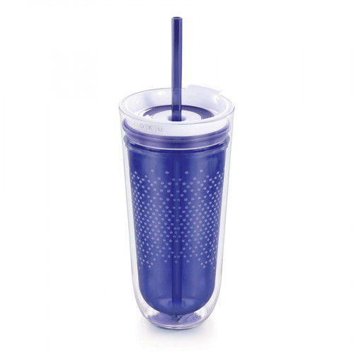 стакан с двойными стенками travel синий в Нижневартовске