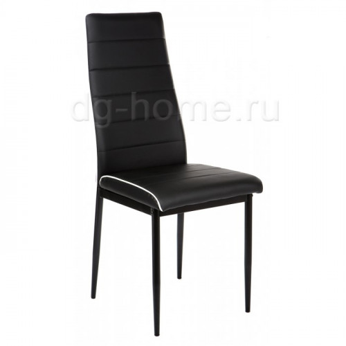 стул dc2-001 черный с белой окантовкой в Нижневартовске