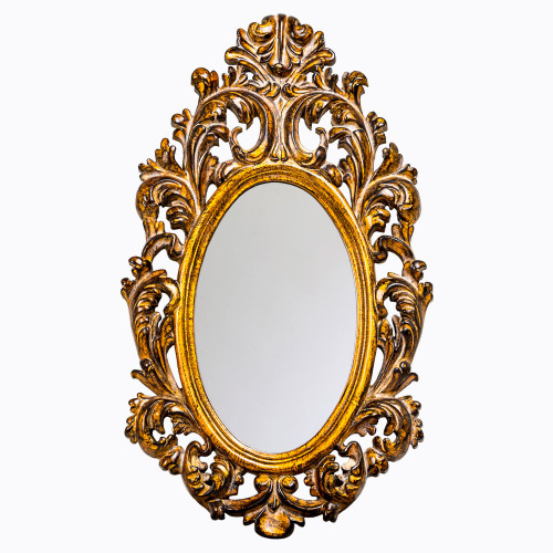 зеркало золотое овальное в резной раме камилла в Нижневартовске