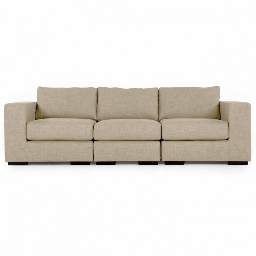 диван morti трехместный прямой бежевый в Нижневартовске