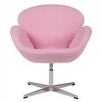 кресло swan chair светло-розовое в Нижневартовске