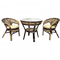 обеденный комплект lunch-2 на 2 персоны, коричневый в Нижневартовске