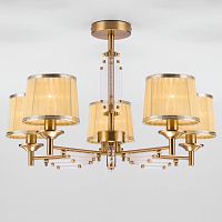 потолочная люстра eurosvet amalfi 60081/5 золотая бронза в Нижневартовске