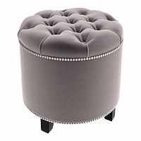 пуф круглый modena серый в Нижневартовске