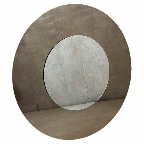 зеркало круглое большое в тонированной раме гланс в Нижневартовске