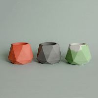 подсвечник из бетона под мрамор eco линту, 6 см в Нижневартовске