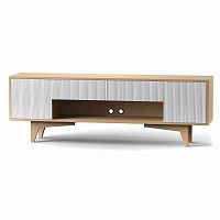 тумба тв telly дуб с рисунком на фасадах полоска в Нижневартовске