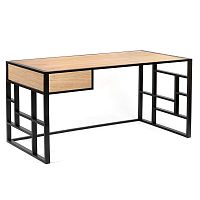 рабочий стол millenium lite 2 black светлый дуб в Нижневартовске