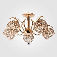 потолочная люстра eurosvet 7777/5 золото в Нижневартовске