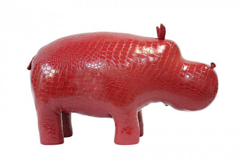 банкетка пуф бегемот красный в Нижневартовске