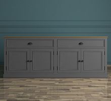 комод palermo с дверками и ящиками серый в Нижневартовске