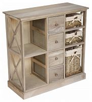 комод с семью ящиками, цвет серый, hx15-310sn grey в Нижневартовске