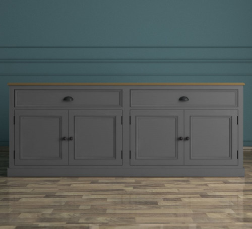 комод palermo с дверками и ящиками серый в Нижневартовске