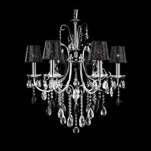 люстра md92721-6a от illuminati прозрачная/черная/ хром в Нижневартовске