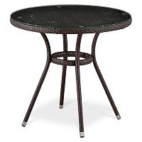 стол из иск. ротанга t283ant-w51-d80 brown в Нижневартовске