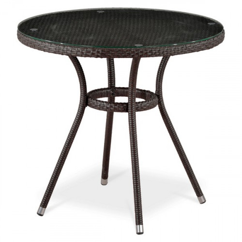 стол из иск. ротанга t283ant-w51-d80 brown в Нижневартовске