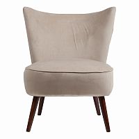 кресло vermont chair серо-бежевый велюр р в Нижневартовске