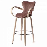 стул барный apriori s ткань softness java с ножками осветленная береза в Нижневартовске