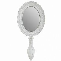 зеркало с ручкой белое овальное ariel в Нижневартовске