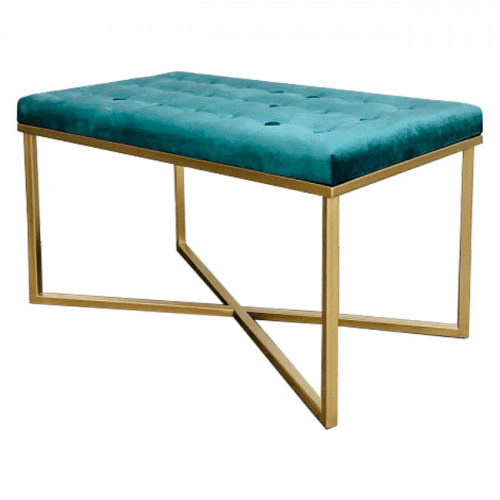 банкетка бирюзовая на золотом основании в Нижневартовске