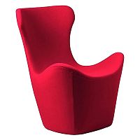 кресло papilio lounge chair красное в Нижневартовске