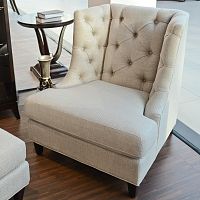 кресло mestre рогожка бежевое в Нижневартовске