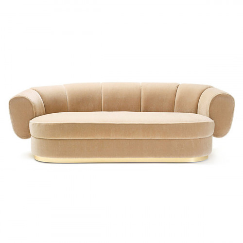 диван flexi трехместный прямой бежевый в Нижневартовске