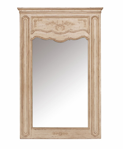 зеркало классическое прямоугольное бежевое с декором поместье в Нижневартовске