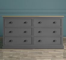 комод palermo с шестью ящиками серый в Нижневартовске