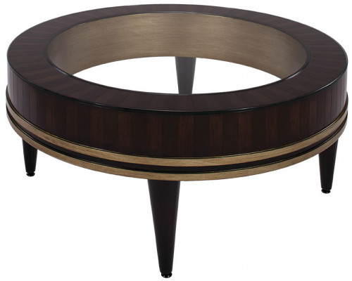 стол журнальный round низкий коричневый, прозрачный в Нижневартовске