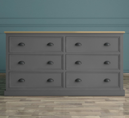 комод palermo с шестью ящиками серый в Нижневартовске