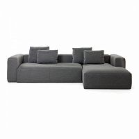 диван blok sofa 3 правый угол темно-серый от la forma (ex julia grup) в Нижневартовске