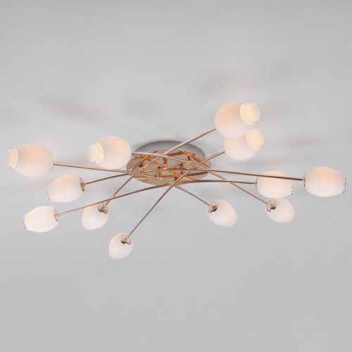 потолочная люстра eurosvet tulip 30135 золото в Нижневартовске