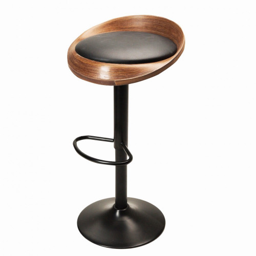 стул барный goe черный, орех в Нижневартовске