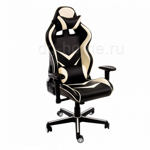 кресло компьютерное racer черное-бежевое в Нижневартовске